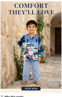 The Blue White Ocean kurta pajama
