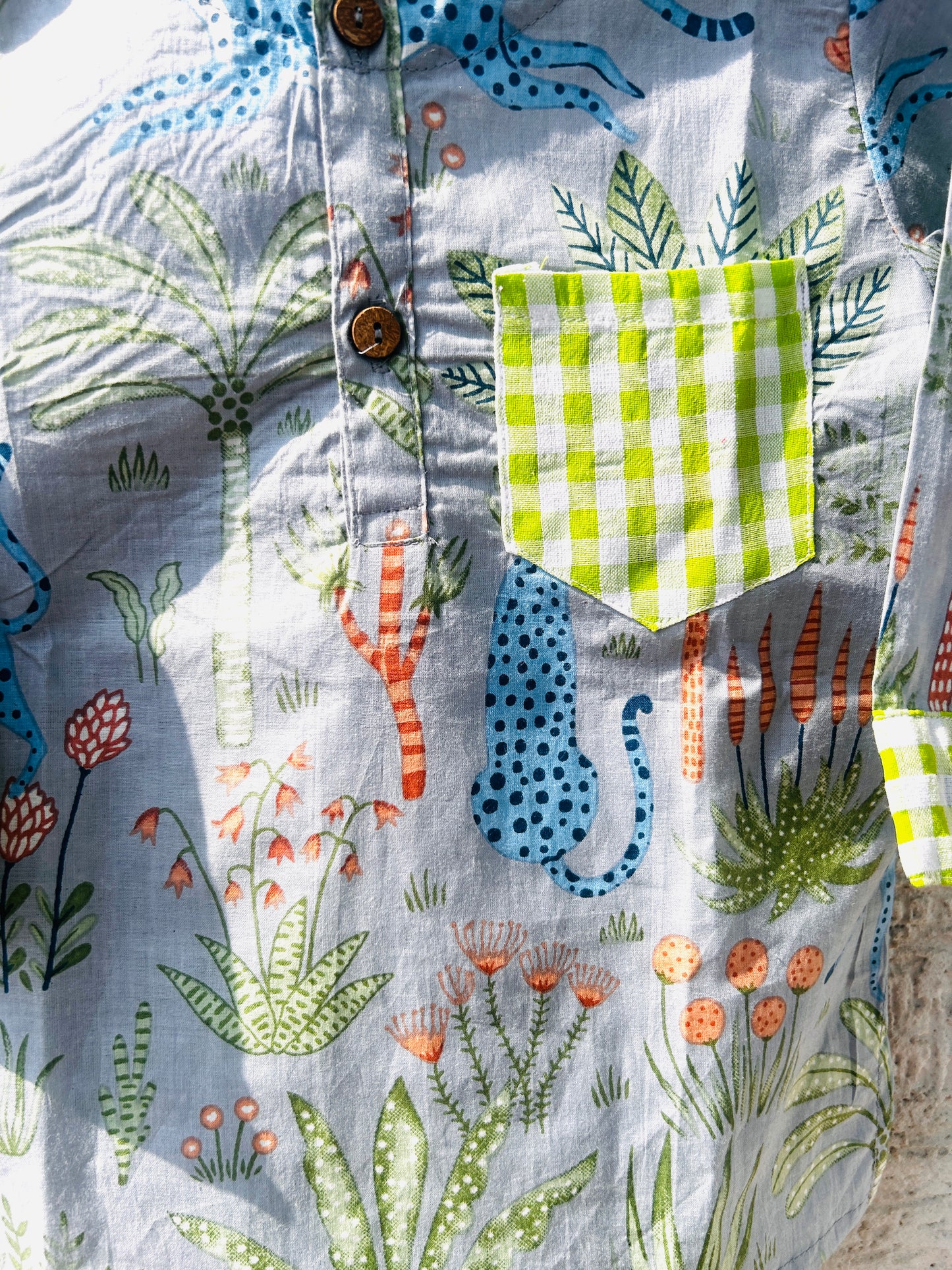 The Green Grey Forest kurta pajama