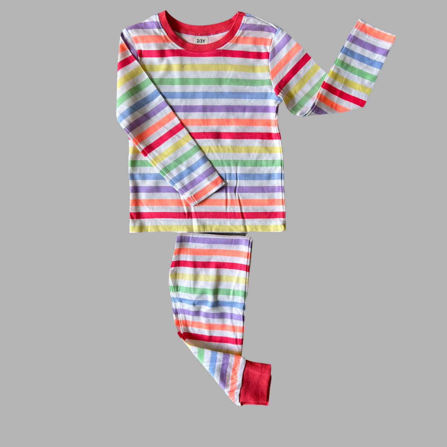 Multi Colored Striped Kids Loungewear