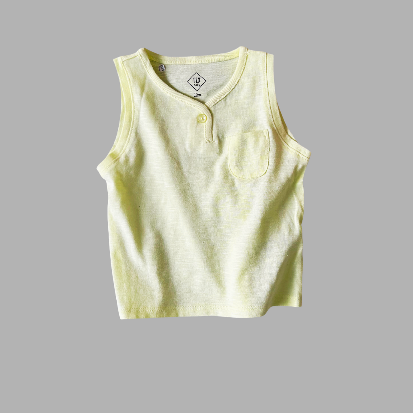 100 % cotton Yellow Vest Tee