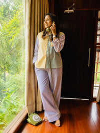 The Lazy Sunday Morning Set- Women PJ set -Pure Cotton-Relaxed fit