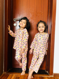 Pink Zebra Print Casual Kurta Pajama