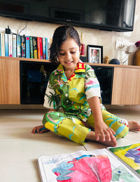 Green Island Slumber kids Pajama Set