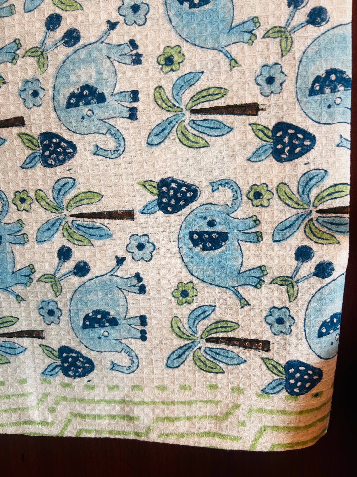 Blue Jungle: Kids Waffle Towels