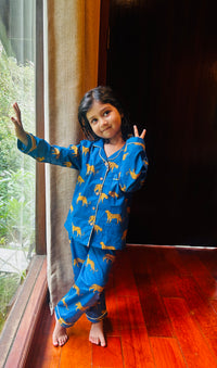 The Blue Panther Kids pajama set