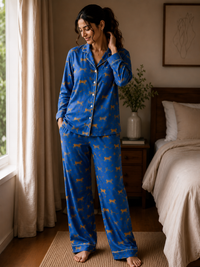The Blue Panther Women PJ set -Pure Cotton