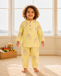The yellow unicorn safari Kurta Pajama