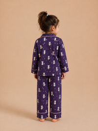 Blue Checkered Cat Tales Cotton Pajama Set
