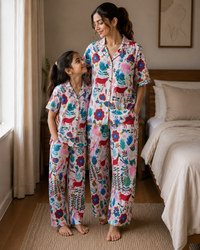 White Coastal daughter/son twinning sets-Pure Cotton