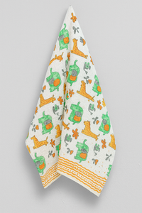Wild Wonders: Jungle Print Kids Waffle Towels