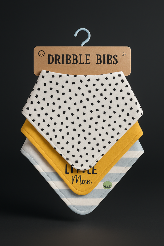 Turtle Print Newborn Bibs Multicolor pack of 3
