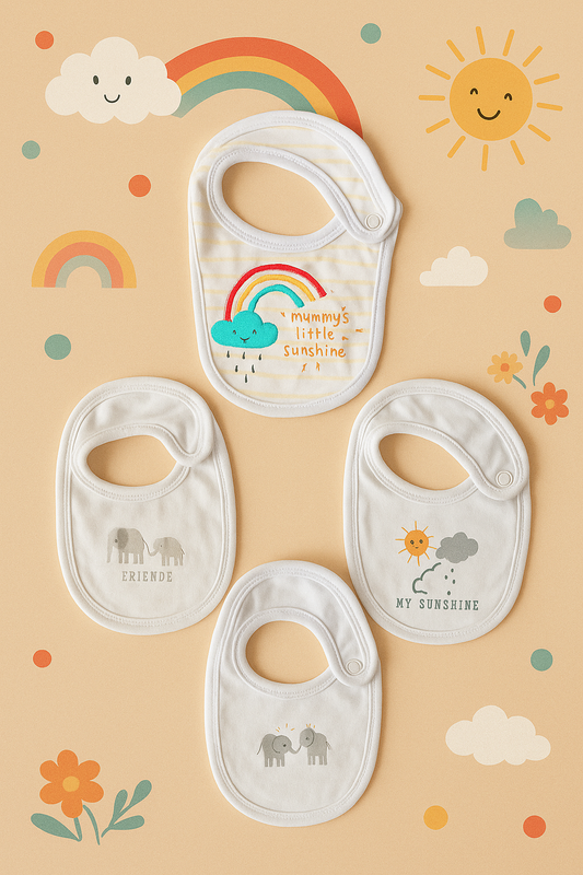 Kids snoopy dog Dribble Bibs pack of 3