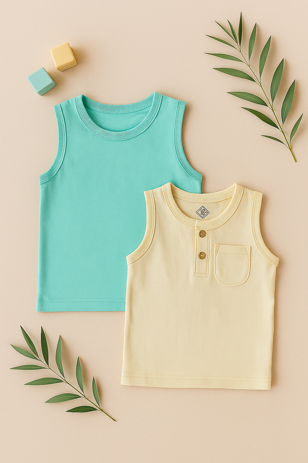 Cotton Vest Tee combo pack of 2