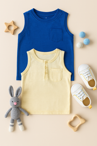100 % cotton Vest Tee combo pack of 2