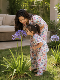 White Coastal daughter/son twinning sets-Pure Cotton