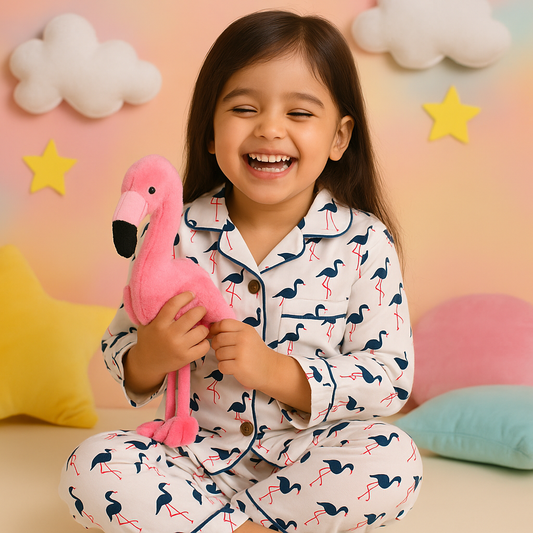 Sassy Flamingo Night Suit