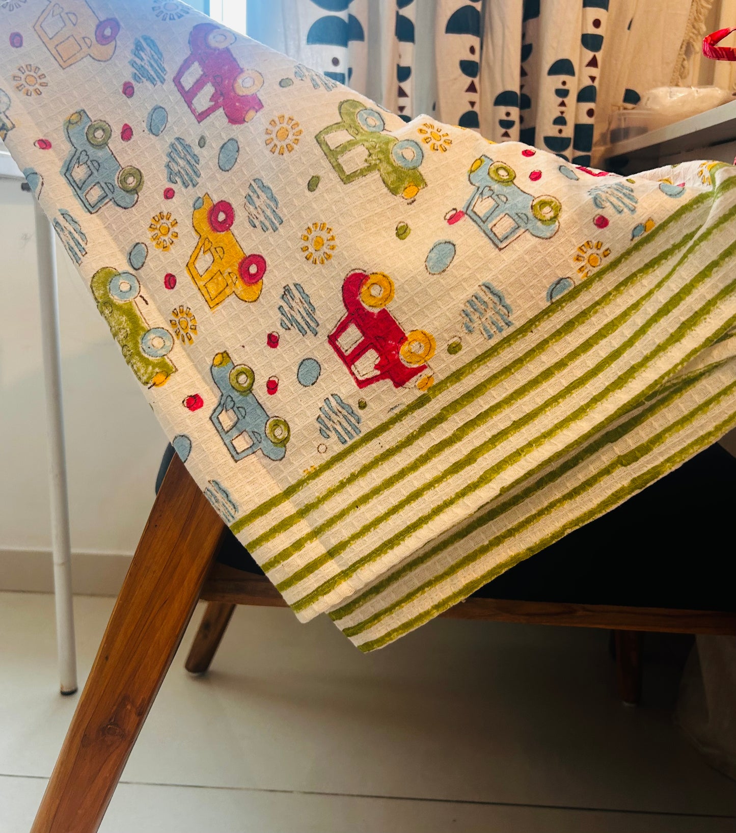 Racing Dreamer: Kids Waffle Towels