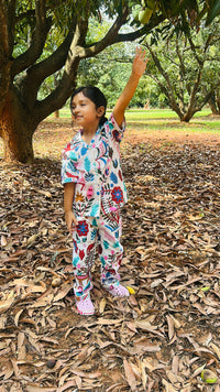 White Coastal Paradise Pajama Set