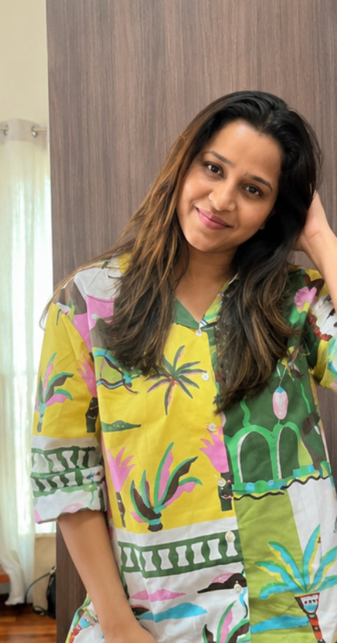 Green Island Slumber Pure Cotton Night Suit