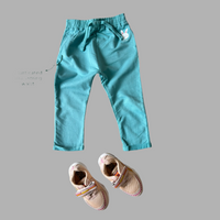 Girls French Terry Sweat Green Pant