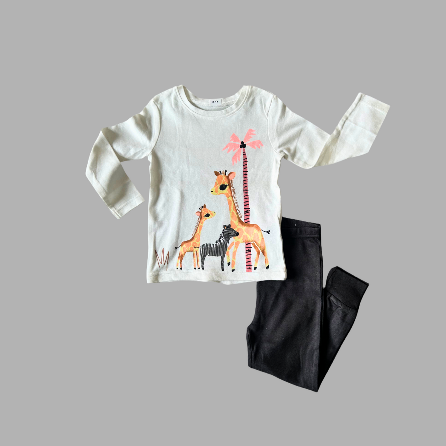 Giraffe Animal Print Kids Loungewear