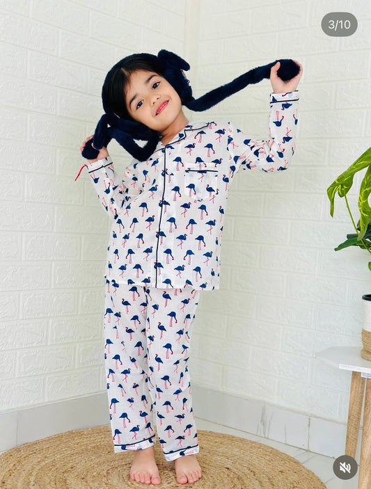 Sassy Flamingo Night Suit