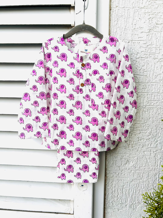 Little Pink Tusk  Kurta Pajama