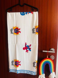 Action Hero Superman: Kids Waffle Towels