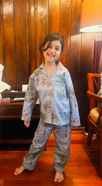 The Grey Jungle Kids pajama set