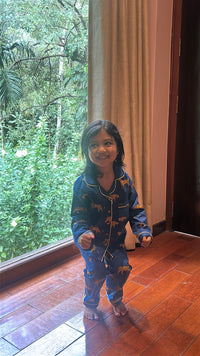 The Blue Panther Pack  twinning Pajama sets-Pure Cotton