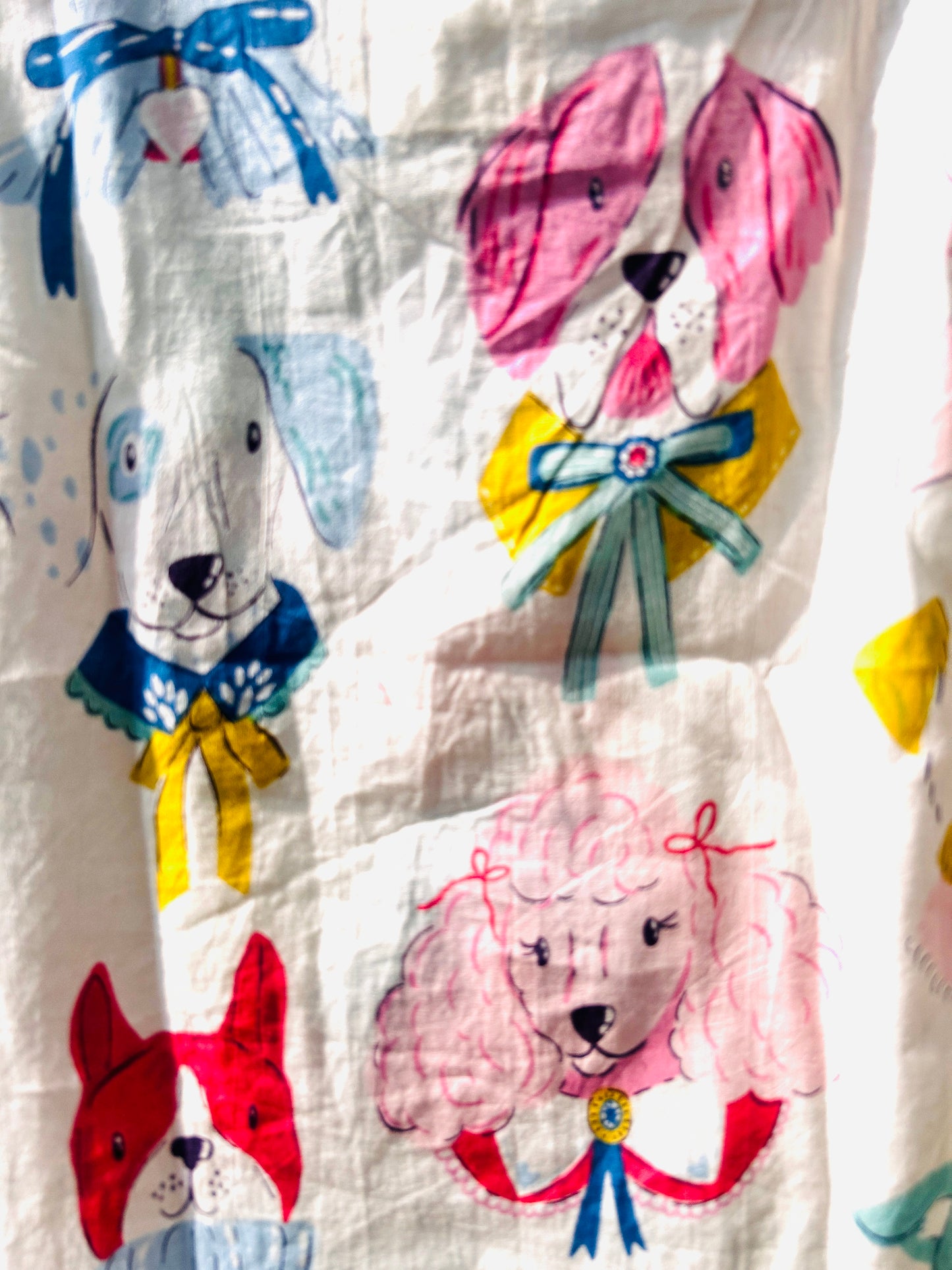 White Paws & Bows Kurta pajama- dog print