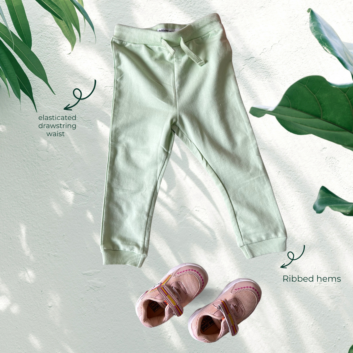 Cotton Sweat pants Mint green