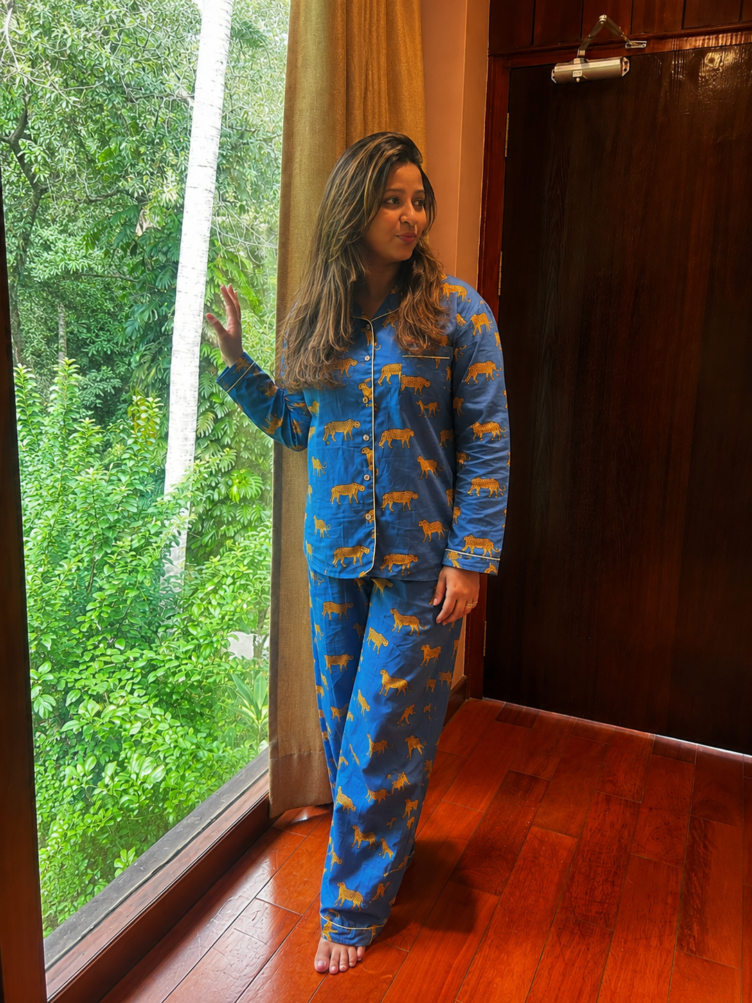 The Blue Panther Women PJ set -Pure Cotton