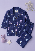 Blue Checkered Cat Tales Cotton Pajama Set