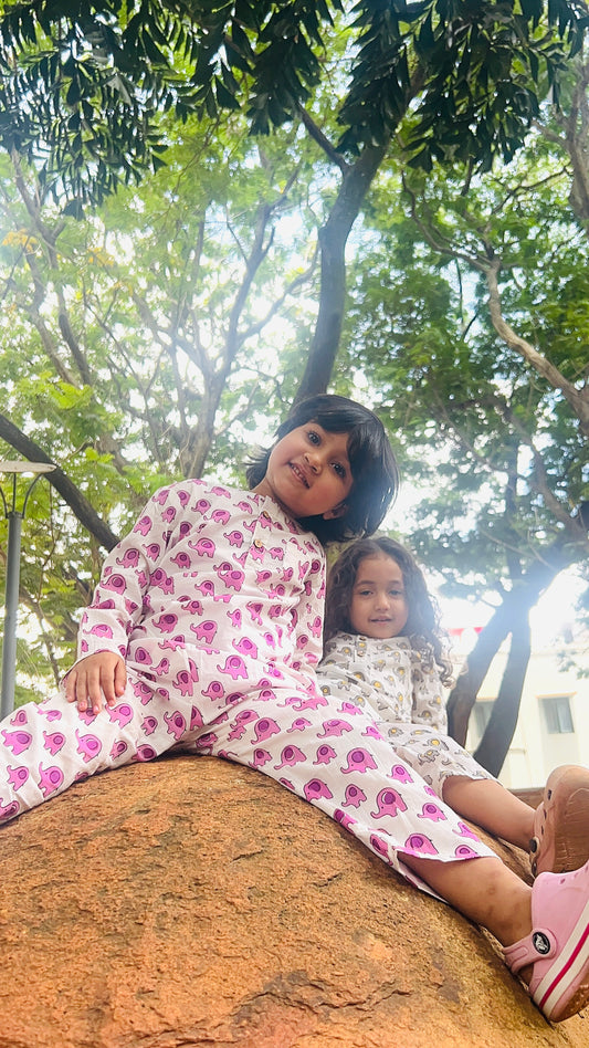 Little Pink Tusk  Kurta Pajama
