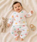 GOTS certified organic Muslin unisex Pajama set for Babies| Fruit