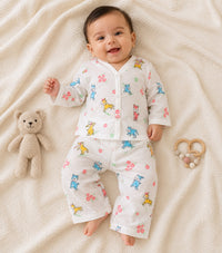 GOTS certified organic Muslin unisex Pajama set for Babies|Bambi