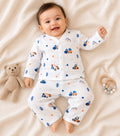 GOTS certified organic Muslin unisex Pajama set for Babies|Construction