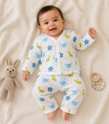 GOTS certified organic Muslin unisex Pajama set for Babies|Starfish