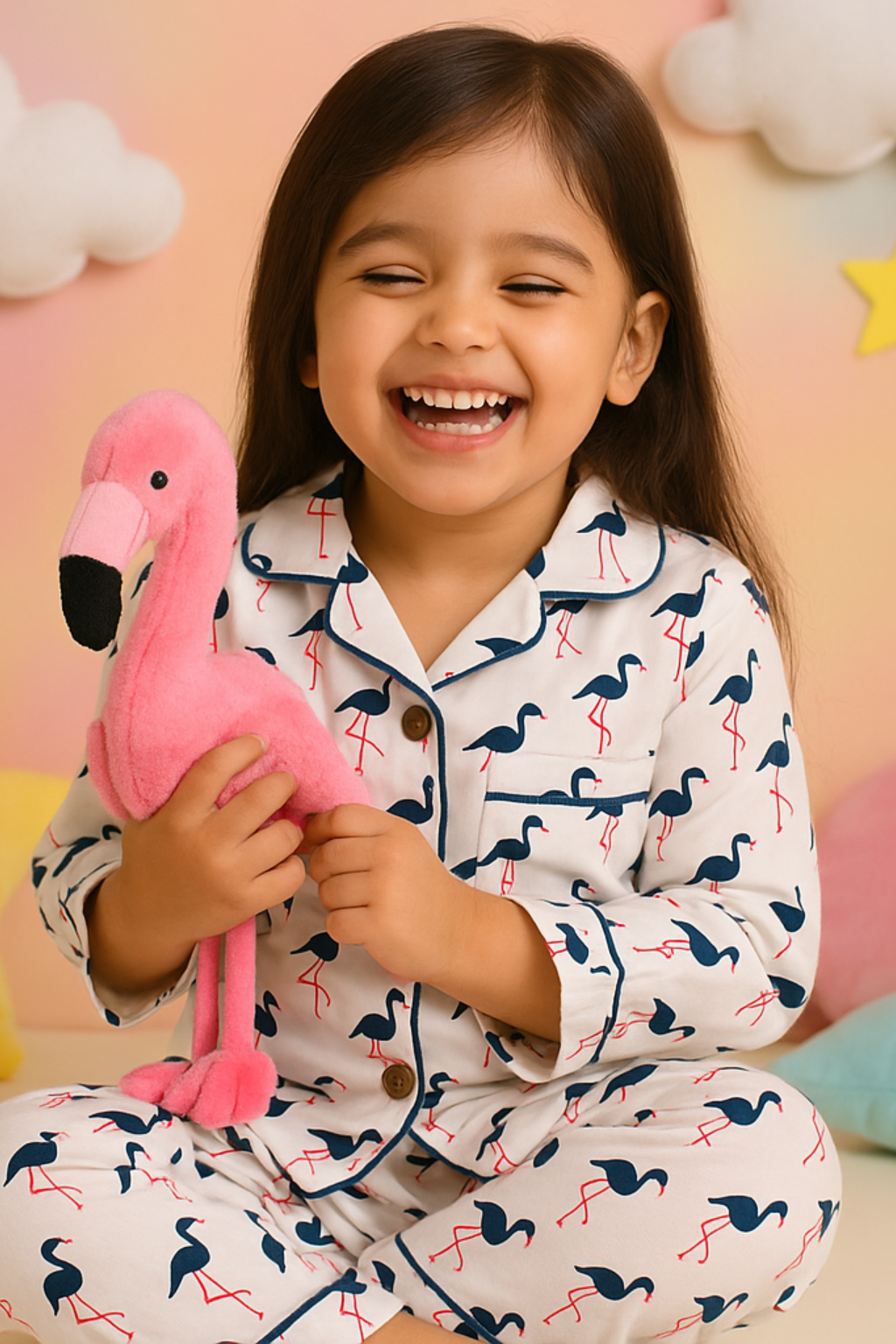 Sassy Flamingo Night Suit