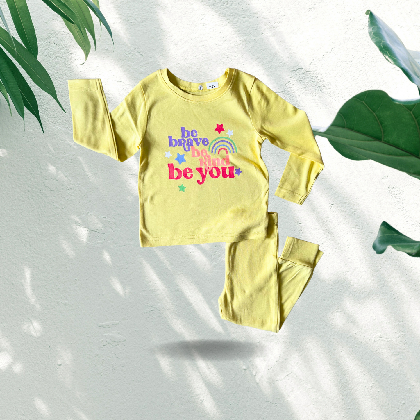 Yellow and Blue  Kids Loungewear Combo