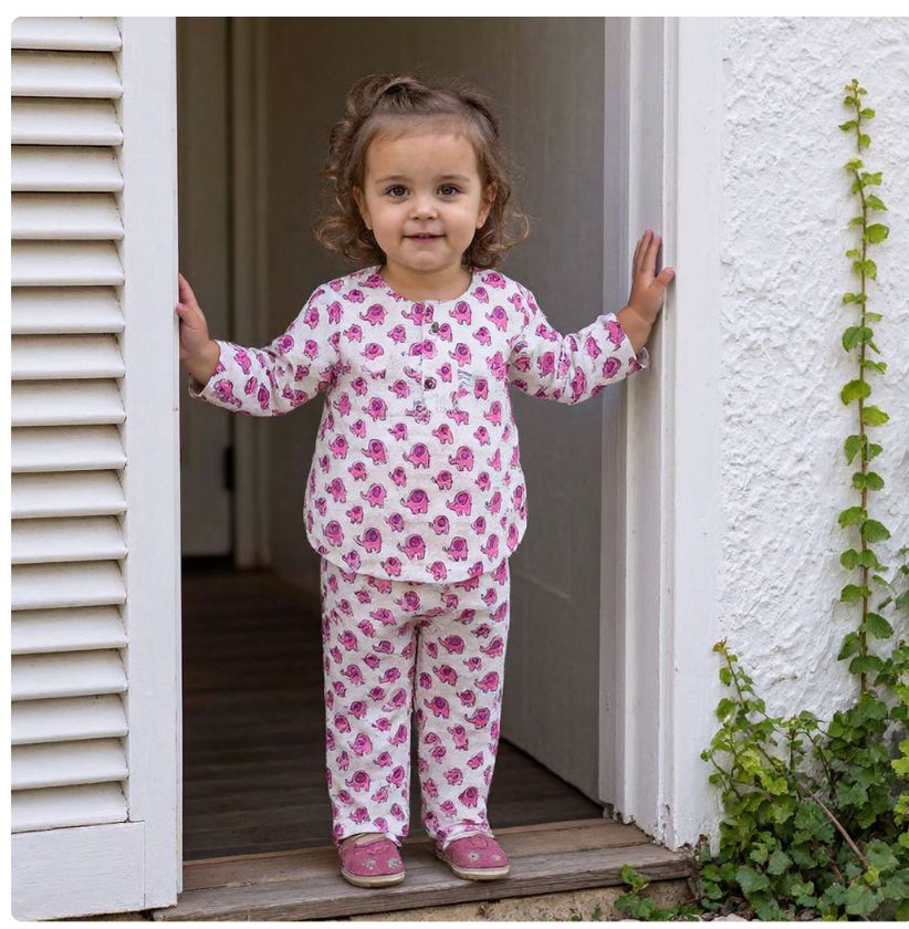 Little Pink Tusk  Kurta Pajama