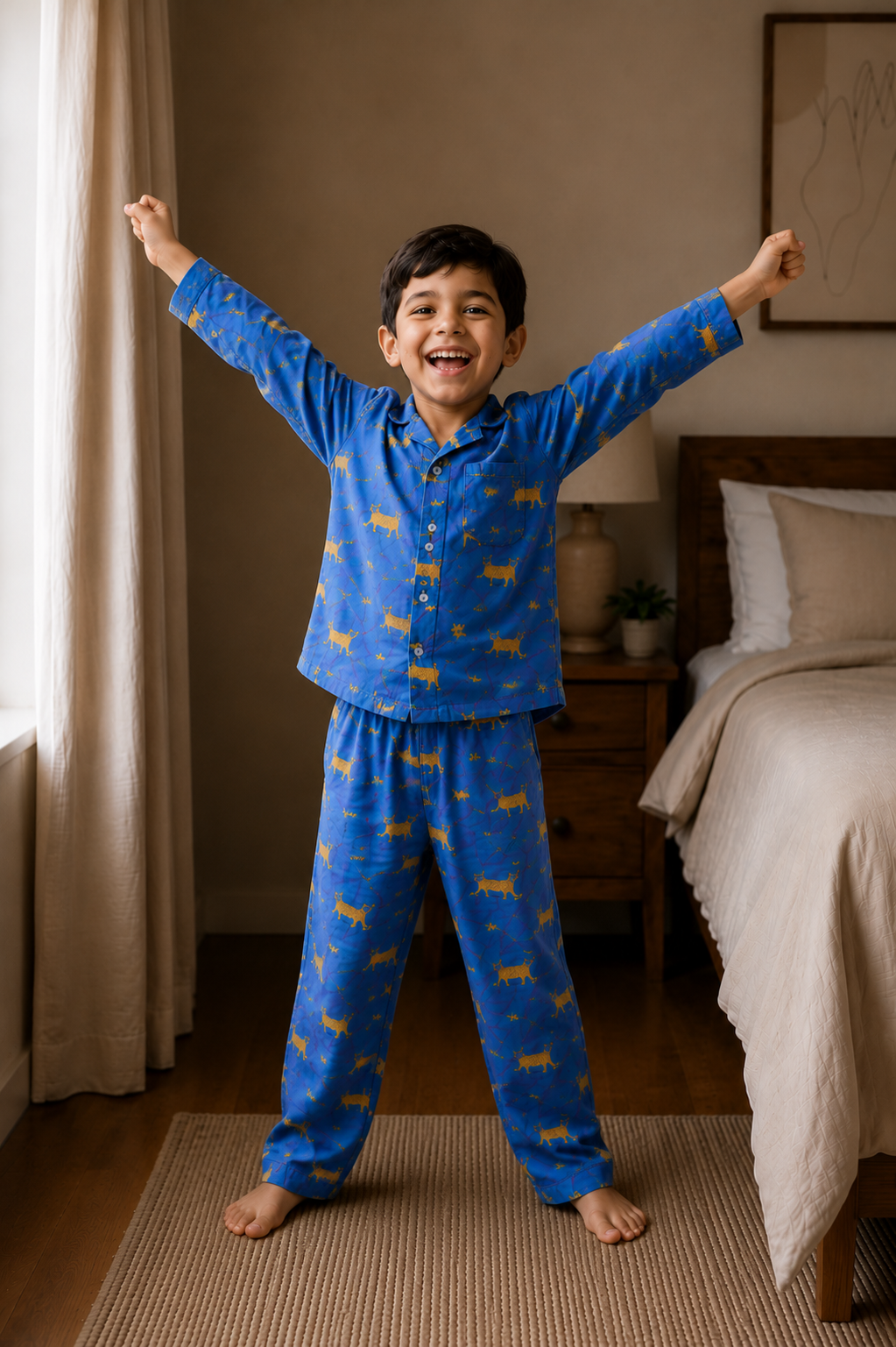 The Blue Panther Kids pajama set