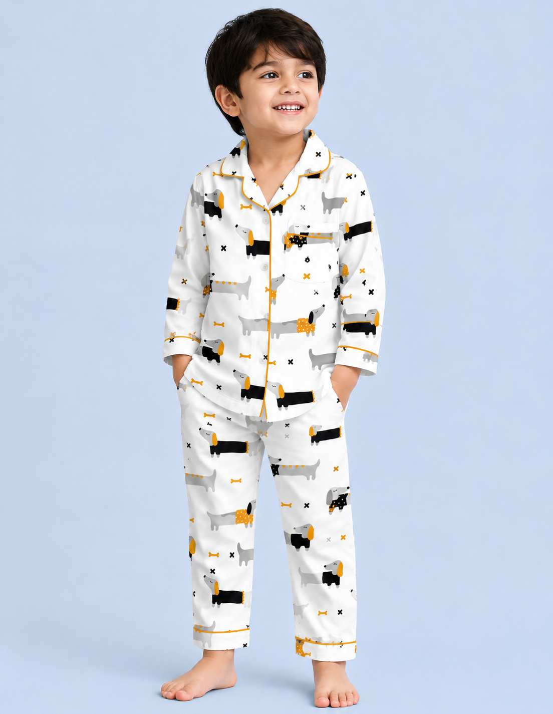 Dapper Dalmatians Cotton Pajama Set
