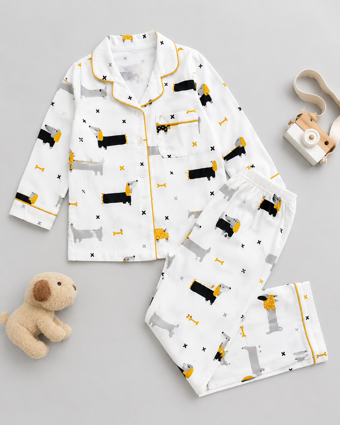 Dapper Dalmatians Cotton Pajama Set