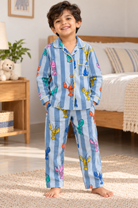 The Grey Lobster print Night Suit