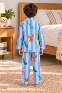 The Grey Lobster print Night Suit