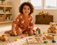 Orange Meh Goat Cotton Pajama Set