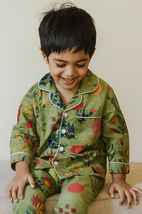 Green Jungle Night Suit