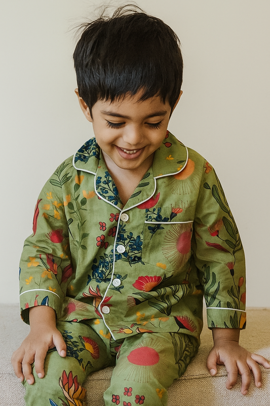 Green Jungle Night Suit